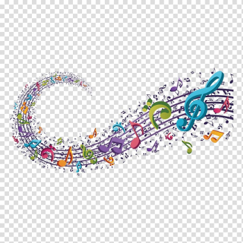 Musical instrument Harmonica Keyboard, Concert background, music notes illustration transparent background PNG clipart