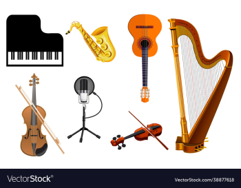 musical instruments on isolated background eps 10 musical instruments on isolated background eps 10