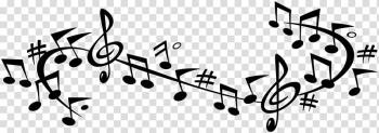 Musical note Musical ensemble Art Banner, happy music notes material transparent background PNG clipart