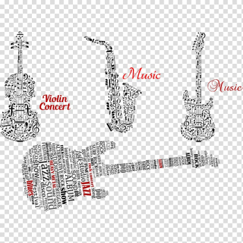 Musical note Musical instrument Violin, Abstract musical instruments transparent background PNG clipart