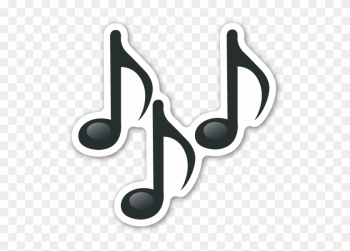 Musik Clipart - Music Note Emoji Png