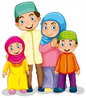 Muslim family Free Vector Muslim family Free Vector