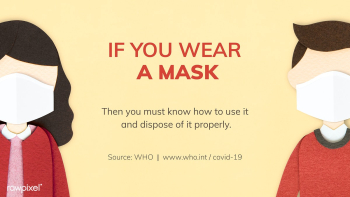 Must know how to use and dispose a mask properly paper craft social te.. | Free  illustration - 2313736