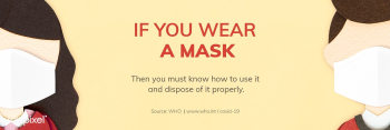 Must know how to use and dispose a mask properly paper craft social te.. | Free  illustration - 2313739