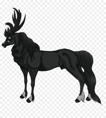Mustang Stallion Deer Pack animal Legendary creature - pietrosz 