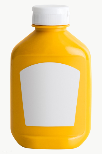 Mustard in yellow plastic bottle  | Free  transparent png - 2364127