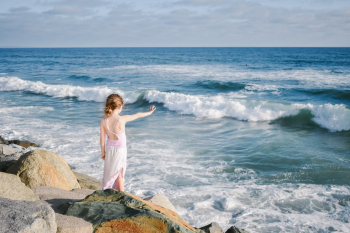 My child is learning to control the seas . . . My child is learning to control the seas . . .