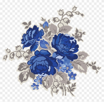 My Design / Blue Flowers - Blue Vintage Floral Pattern Background My Design / Blue Flowers - Blue Vintage Floral Pattern Background