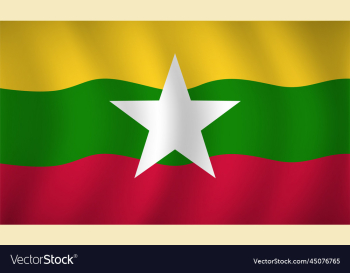 myanmar flag background