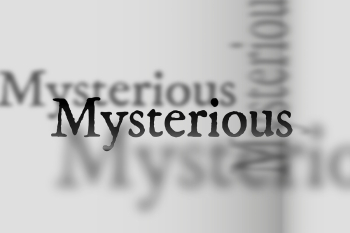 Mysterious word in faded shadow font… | Free stock illustration | High Resolution graphic