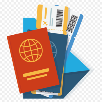Naa Exchange Travel visa Passport Service - Vector passport ticket 