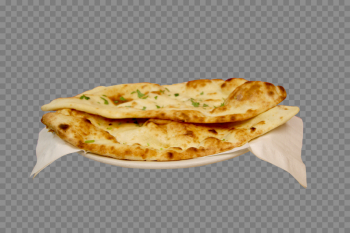 Naan Bread PNG High-Quality Image Naan Bread PNG High-Quality Image