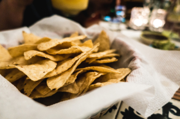 Nachos close up Nachos close up