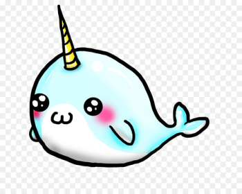 Narwhal Cuteness Drawing Whale Clip art - Baby Narwhal Cliparts 
