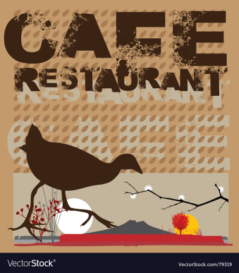 Native cafe vector image Native cafe vector image