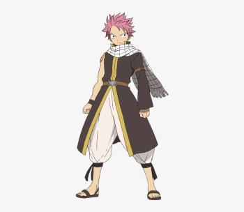 Natsu Dragneel From Fairy Tail - Long Hair Natsu PNG Image ...