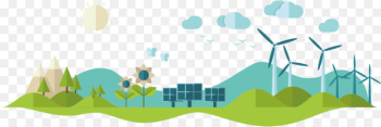 Natural environment Renewable energy Sustainability Material - Vector field views 