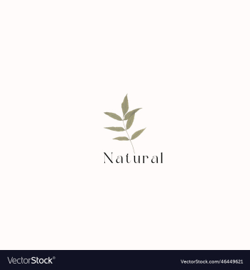 natural logo with green leaves natural logo with green leaves