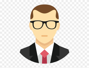 Natural Receding - Bald Man With Beard And Glasses Natural Receding - Bald Man With Beard And Glasses