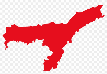 Naturally Making Every Non-assamese Feel That He Would - Assam Vector Map