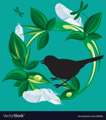 Nature bird vector image Nature bird vector image
