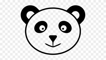 Nature, Cartoon Panda, Cartoon Panda Face Icon - Panda Face Cartoon Png