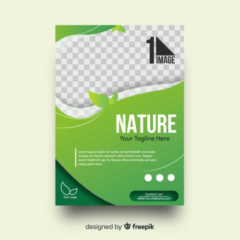 Nature flyer template