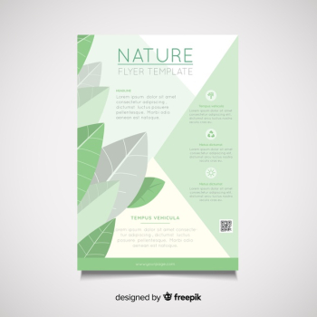 Nature flyer template