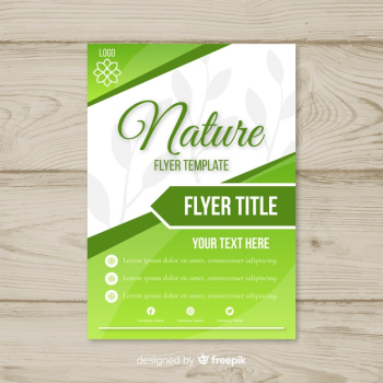 Nature flyer template