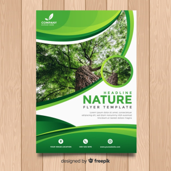 Nature flyer template