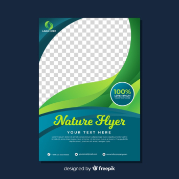 Nature flyer template