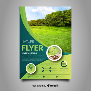 Nature flyer template Nature flyer template