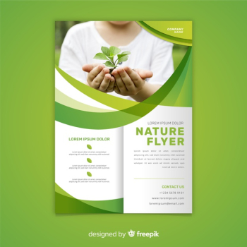 Nature flyer template Nature flyer template