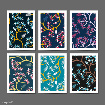 Nature leaf pattern design set | Free stock vector - 563280 Nature leaf pattern design set | Free stock vector - 563280
