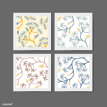 Nature leaf pattern design set | Free stock vector - 563287 Nature leaf pattern design set | Free stock vector - 563287