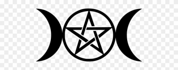 Nature Pagan Symbol - Triple Moon Symbol