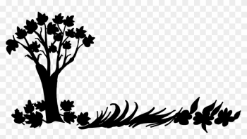Nature Silhouette - Silhouette Flower Transparent Background Nature Silhouette - Silhouette Flower Transparent Background