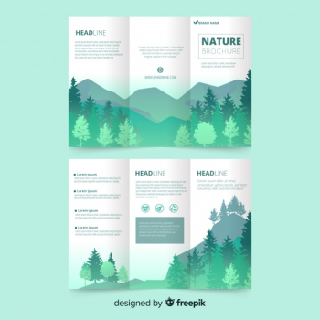 Nature trifold brochure