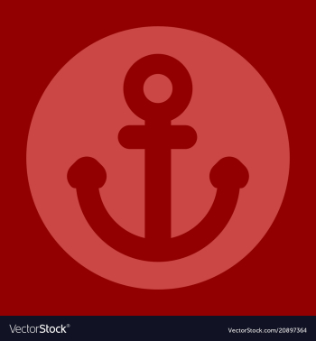 Nautical anchor isolated background ship anchor vector image Nautical anchor isolated background ship anchor vector image