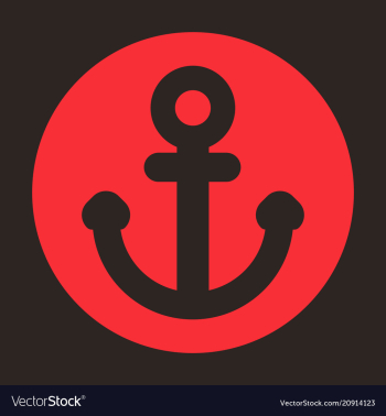 Nautical anchor isolated background ship anchor vector image Nautical anchor isolated background ship anchor vector image
