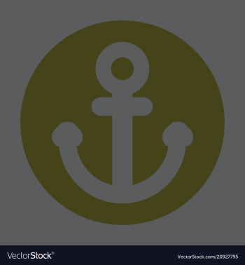 Nautical anchor isolated background ship anchor vector image Nautical anchor isolated background ship anchor vector image