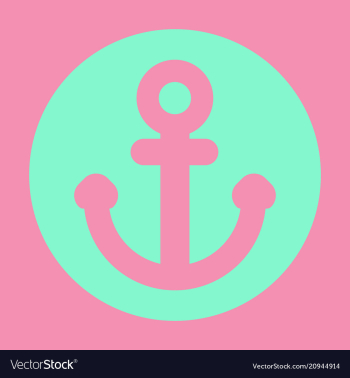 Nautical anchor isolated background ship anchor vector image Nautical anchor isolated background ship anchor vector image