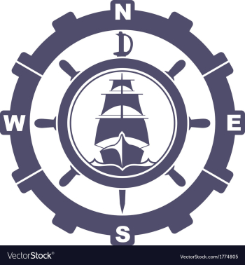 Nautical vintage icon vector image Nautical vintage icon vector image