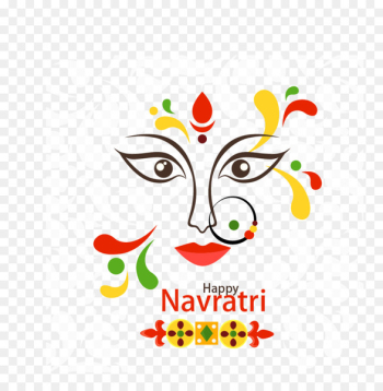 Navaratri Durga Puja Greeting card Dussehra Festival - India Dussehra 