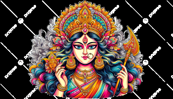 Navrati Durga Devi Vector Image, Navratri, Durga Maa, Navaratri PNG Transparent Image and Clipart for Free Download