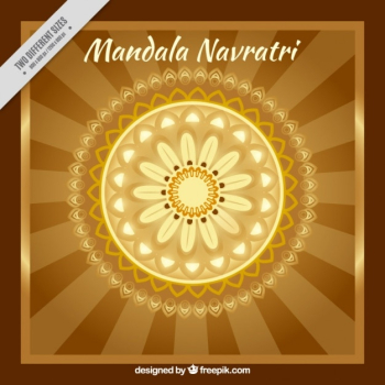 Navratri ornamental mandala background Navratri ornamental mandala background