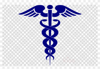 Navy Blue Caduceus Clipart Staff Of Hermes Caduceus - Clip Art Medical Symbol