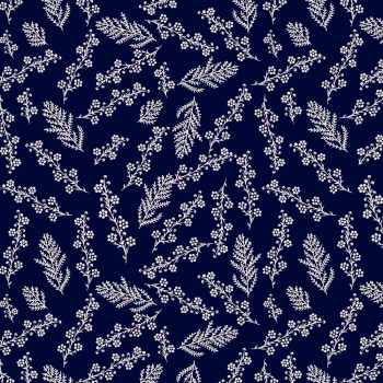Navy Floral Pattern Navy Floral Pattern