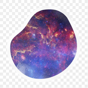 Nebula galaxy png badge sticker | Free PNG - rawpixel