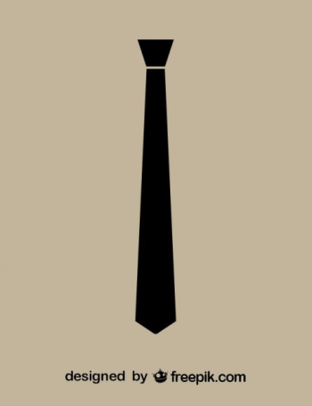 Necktie Black Icon Necktie Black Icon